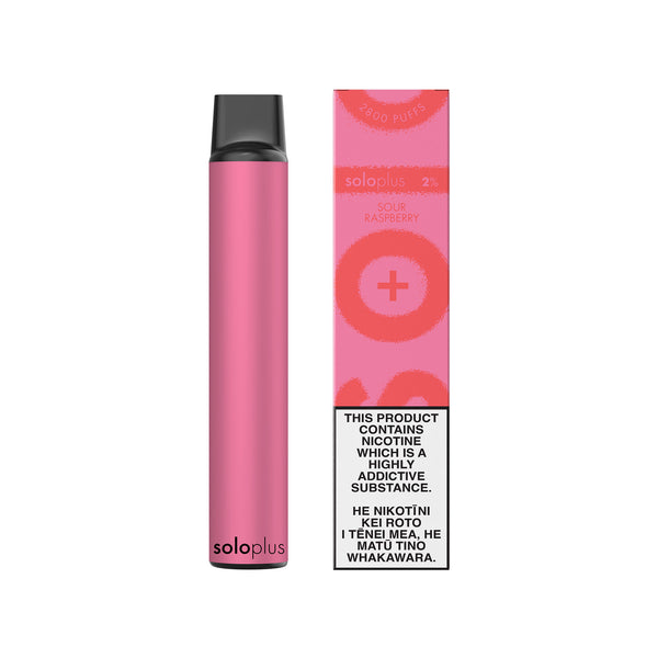 Shop Sour Raspberry solo plus Disposable Vape | VAPO NZ